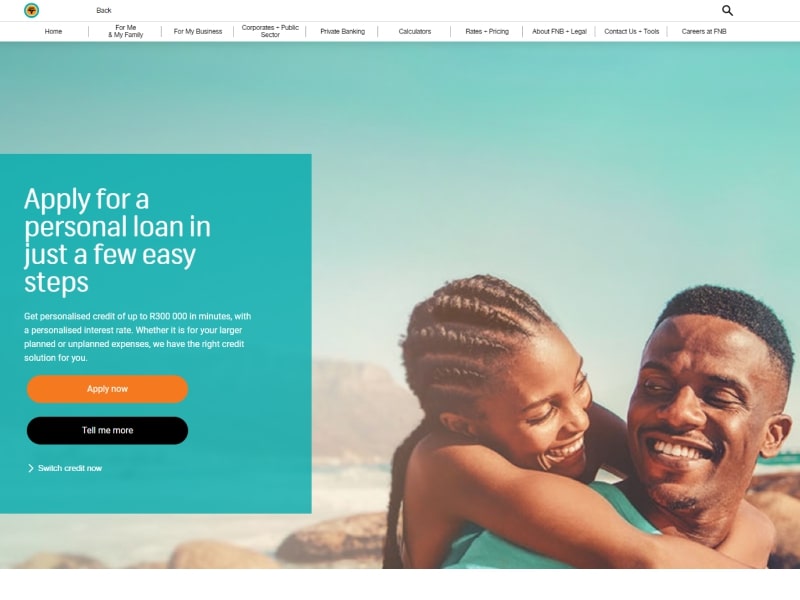 FNB Personal Loan Affordable Low interest Rate Loans LoansFind