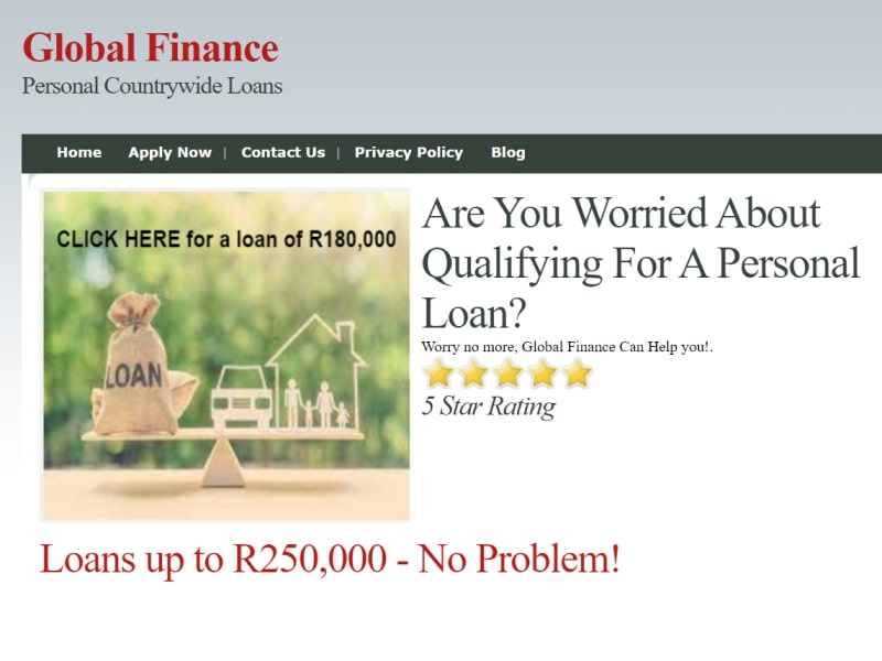 global finance bad credit loans