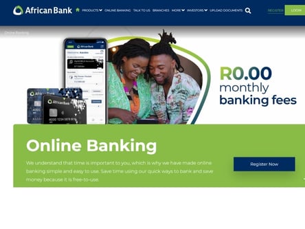 African Bank homepage