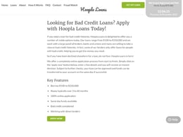Hoopla Loans Bad credit loan