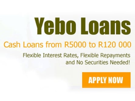 Yebo Loans homepage