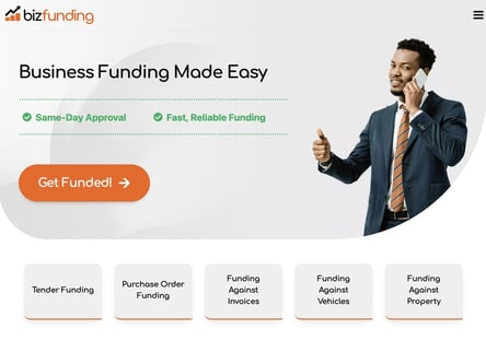 BizFunding homepage