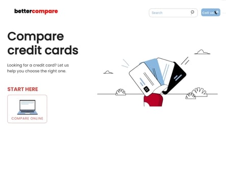 Better Compare homepage