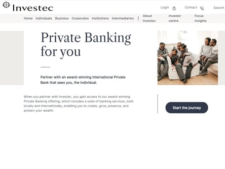 Investec homepage