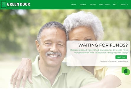 Green Door homepage
